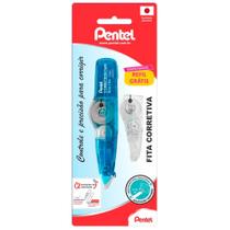 Fita Corretiva + Refil 5mm x 6m Azul - Pentel Fita Corretiva + Refil 5mm x 6m Azul - Pentel