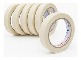 Fita Crepe 18mm 10m Pacote Econômico 50 Rolos Uso Geral Fita Crepe 18mm 10m Pacote Econômico 50 Rolos Uso Geral