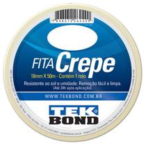 Fita Crepe 18Mm X 50 Metros Tekbond