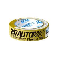 Fita Crepe 24 Milímetros x 40 Metros Automotiva Amarela TEKBOND Fita Crepe 24 Milímetros x 40 Metros Automotiva Amarela TEKBOND