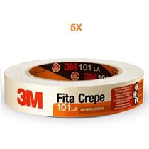 Fita crepe 24mm x 50mt 3m uso geral caixa pintura kit 5 pçs Fita crepe 24mm x 50mt 3m uso geral caixa pintura kit 5 pçs