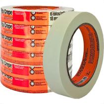 Fita Crepe 3M 101 La 18Mm X50M - Kit C/6 Pecas