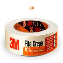 Fita crepe 48mm x 50mt 3m uso geral caixa pintura kit 3 pçs Fita crepe 48mm x 50mt 3m uso geral caixa pintura kit 3 pçs