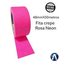 Fita Crepe 48mmx50m Cor Rosa Fluorescente