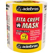 Fita Crepe Adelbras 710 24Mm X 50Mt - Kit C/5 RL Fita Crepe Adelbras 710 24Mm X 50Mt - Kit C/5 RL
