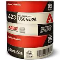 Fita crepe adesiva branca 423 24x50 uso geral
