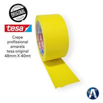 Fita Crepe Amarela Profissional 48mmX40m Tesa