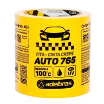 Fita Crepe Automotiva Amarela 765 48mm X 40m Adelbras