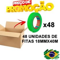 Fita Crepe Automotiva Tesa 18 x 40m Verde - Caixa C/ 48 Unidades Fita Crepe Automotiva Tesa 18 x 40m Verde - Caixa C/ 48 Unidades