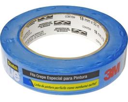 Fita crepe fina azul 18mmx50m - 3m