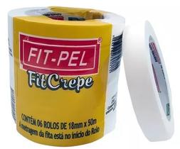 Fita Crepe Fit-Pel - 18 mm x 50 m Fita Crepe Fit-Pel - 18 mm x 50 m