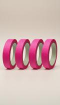 Fita Crepe Fluorescente Rosa 18mm x 30m (4 Unidades)