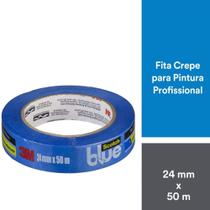 Fita Crepe Profissional 3M Scotch Blue 24mmx50m C/ 1 Ref. 2090-EP
