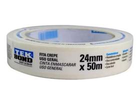 Fita Crepe Tekbond 24mm X 50m - 1 Unidade