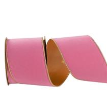 Fita CSZD RIBBON Veludo rosa e dourado com 10 cm de largura x 10 m de comprimento Fita CSZD RIBBON Veludo rosa e dourado com 10 cm de largura x 10 m de comprimento