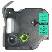 Fita D1 45019 Compativel para Rotulador DYMO 12mm Verde