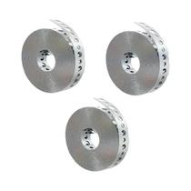 Fita De Aço Galvanizado 3 Rolos Metal Perfurado Pré-Puncionado Para Suporte De Tubos E Processamento
