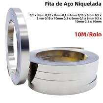 Fita De Aço Niquelada Para Conector De Bateria Li-ion 18650 0.1mm 0.2mm Máquina De Soldagem Por