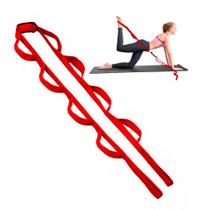 Fita De Alongamento Pilates Com 10 alças Faixa De Yoga Funcional Fisioterapia