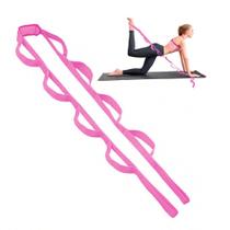 Fita De Alongamento Pilates Com 10 alças Faixa De Yoga Funcional Fisioterapia