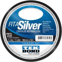 Fita de ALTA Resistencia Silver Preta 48MMX5M