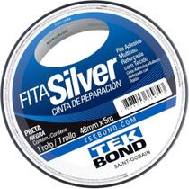 Fita de ALTA Resistencia Silver Preta 48MMX5M