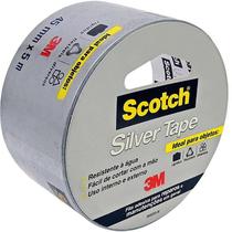 Fita De Alta Resistência Silver Tape 3m Scotch 3939 - 45mm X 5m Fita De Alta Resistência Silver Tape 3m Scotch 3939 - 45mm X 5m
