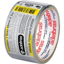 Fita de ALTA Resistência Silver Tape Cinza 48MMX5M Fita de ALTA Resistência Silver Tape Cinza 48MMX5M