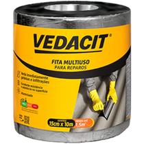 Fita de Alumínio Multiuso 15cm x 10 Metros - 121819 - VEDACIT