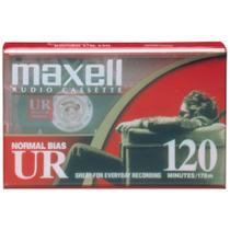 Fita de áudio Maxell UR 120 Minute Normal Bias com estojo Fita de áudio Maxell UR 120 Minute Normal Bias com estojo