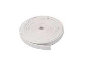 Fita de borda flexivel Perfil U 10mm branca para mdf de 9mm rolo 10 mts