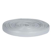 Fita de borda flexivel Perfil U 16mm cinza claro para mdf de 15mm rolo 5 mts