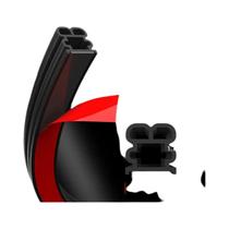 Fita De Borracha Dupla Camada Para Vedação De Portas De Carro, Impermeável E Antirruído, Protetor