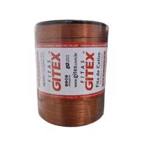 Fita de cetim 01 7mm c/100 mts cor 230 bronze sienna peça Fita de cetim 01 7mm c/100 mts cor 230 bronze sienna peça