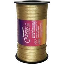 Fita de Cetim 04 mm 100 m Dourado - Cinderela