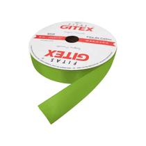 Fita de cetim 05 22mm c/50 mts cor 221 verde uva peça
