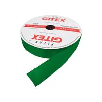 Fita de cetim 09 38mm c/50 mts 205 verde folha peça Fita de cetim 09 38mm c/50 mts 205 verde folha peça