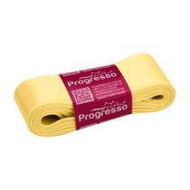 Fita de Cetim 38mm nº9 - 10m Cor 2052 Amarelo Claro - 1 unidade - Fitas Progresso - Rizzo