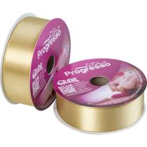 Fita de Cetim 38MM X 50M Ouro 228 - Fitas Progresso Fita de Cetim 38MM X 50M Ouro 228 - Fitas Progresso