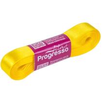 Fita de Cetim CF003 15mmX10m Amarelo Gema 763 Progresso - Fitas Progresso