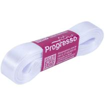 Fita de Cetim CF003 15mmX10m Branco 201 Progresso - Fitas Progresso