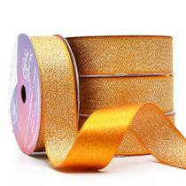 Fita de Cetim Com Lurex Prata Nº 05 22mm Com 10 Metros