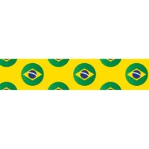Fita de Cetim Decorada 22MM 10M. Bandeiras Brasil AM - Fitas Progresso