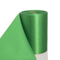 Fita de cetim decorativa ATRBB 10 cm de largura 25 m verde