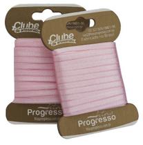 Fita de Cetim Dupla Face T900/000 4MM Cor 310 Rosa Bebê - 10 Metros