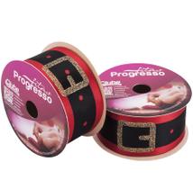 Fita de Cetim ECF005TG 22 mm - Cor 001 - Cinto Papai Noel - Rolo 10 Metros - 1 unidade - Fitas Progresso - Rizzo Fita de Cetim ECF005TG 22 mm - Cor 001 - Cinto Papai Noel - Rolo 10 Metros - 1 unidade - Fitas Progresso - Rizzo