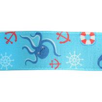 Fita de Cetim Estampada Infantil 22mmx10m Mod. 18 Najar - Fita de Cetim Estampada Infantil 22mmx10m Mod. 18 Najar -