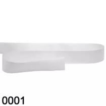 Fita de Cetim N.01 07mm com 100mts 0001- Branco