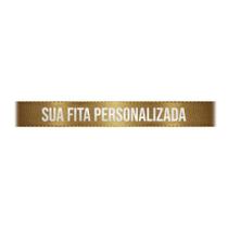 Fita de Cetim Personalizada CFS002 - 10mm X 45metros - Ouro 228 - 01 Unidade - Progresso - Fita de Cetim Personalizada CFS002 - 10mm X 45metros - Ouro 228 - 01 Unidade - Progresso -