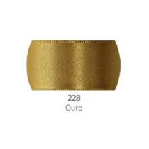 Fita de Cetim Progresso 10mm - Nº 2 c/ 10 metros - Ouro